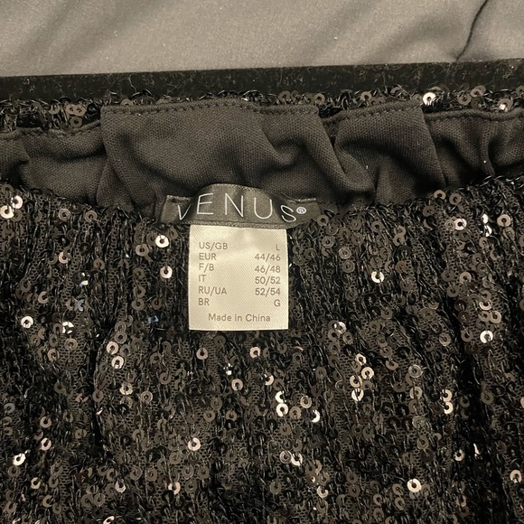 Venus ~ Sequin off the shoulder dress - NWOT - Picture 3 of 5